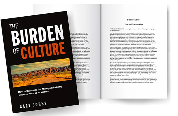 Front cover and opening pages span of 'The Burden of Culture' book